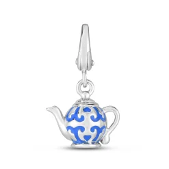 Tea Pot Charm In Sterling Silver