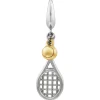 Tennis Racket Charm In Sterling Silver