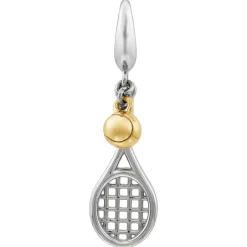 Tennis Racket Charm In Sterling Silver