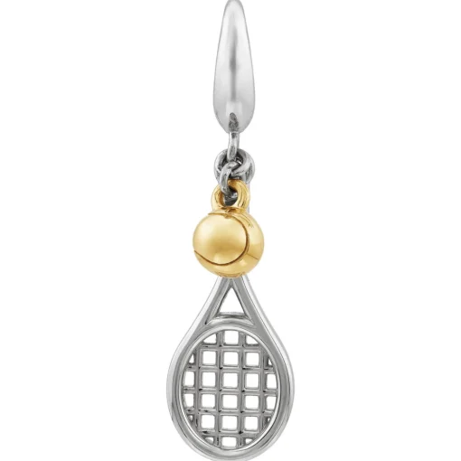 Tennis Racket Charm In Sterling Silver