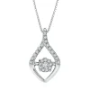 The Beat Of Your Heart® 1/5 Ct. Tw. Diamond Pendant In Sterling Silver