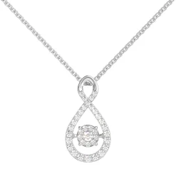 The Beat Of Your Heart® 1/2 Ct. Tw. Diamond Pendant In Sterling Silver