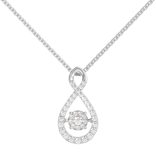 The Beat Of Your Heart® 1/2 Ct. Tw. Diamond Pendant In Sterling Silver
