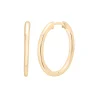 Thin Hoop Earrings In Vermeil, 21Mm
