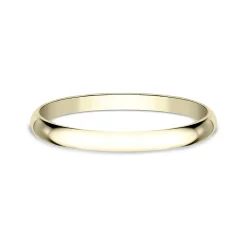 Thin Wedding Band In 14K Yellow Gold, 1.2Mm
