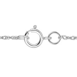 Three Stone Diamond Pendant In 10K White Gold (1/4 Ct. Tw.)