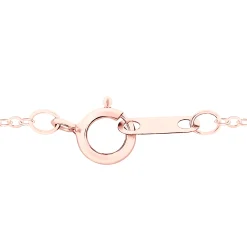Three-Stone Diamond Accent Necklace In 10K Rose Gold
