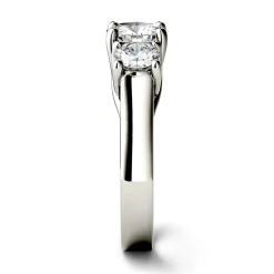 Three-Stone Moissanite Ring 14K White Gold (2 Ct. Tw.)