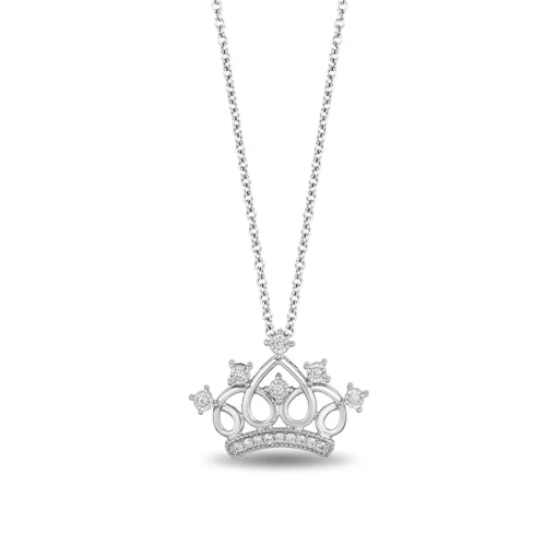 Tiara Pendant With Diamonds In Sterling Silver (1/10 Ct. Tw.)