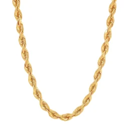 Twist Rope Chain In 14K Gold