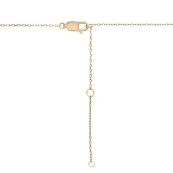 Two-Tone Diamond Linked Circle Necklace In 14K White And Yellow Gold (1/10 Ct. Tw.)