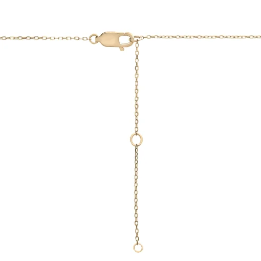 Two-Tone Diamond Linked Circle Necklace In 14K White And Yellow Gold (1/10 Ct. Tw.)