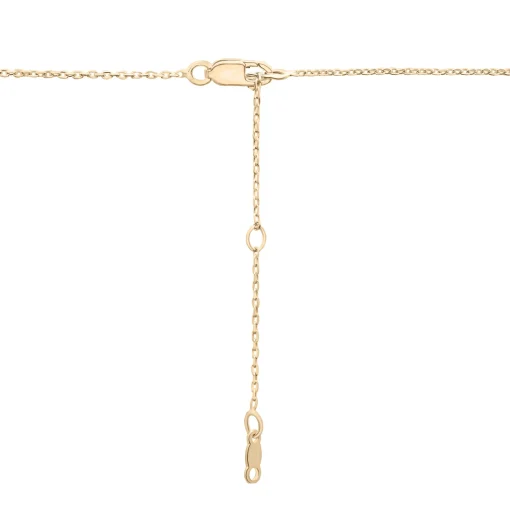 Two-Tone Linked Circle Necklace In Vermeil
