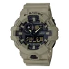 Utility Color Analog-Digital Men's Watch In Tan Resin