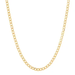 Velvet Curb Chain In 14K Yellow Gold 1.45Mm, 18"