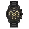 Verso Men's Watch In Black Ion-Plated Stainless Steel, 44Mm