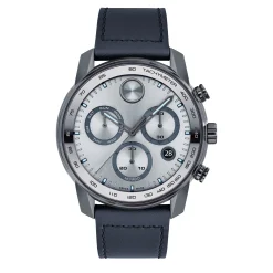 Verso Men's Watch In Gray Ion-Plated Stainless Steel, 44Mm