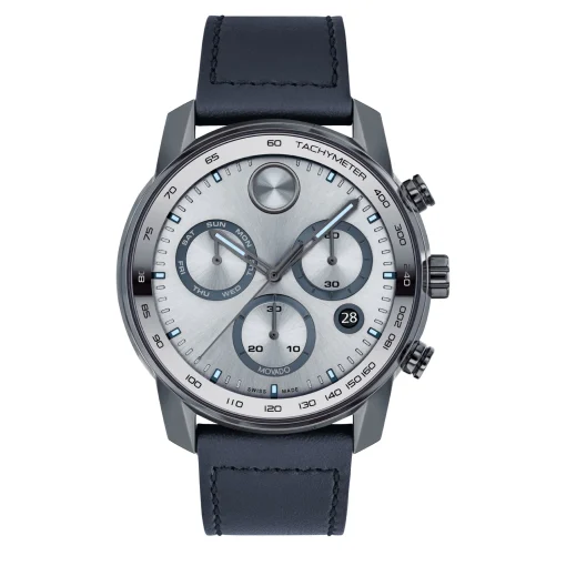 Verso Men's Watch In Gray Ion-Plated Stainless Steel, 44Mm
