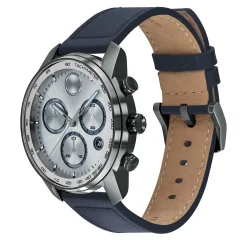 Verso Men's Watch In Gray Ion-Plated Stainless Steel, 44Mm