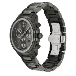 Verso Men's Watch In Gunmetal Ion-Plated Stainless Steel, 44Mm