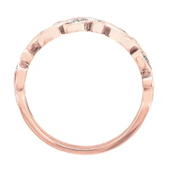 Vine Ring With Diamonds In 10K Rose Gold (1/8 Ct. Tw.)