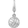 Volleyball Charm In Sterling Silver