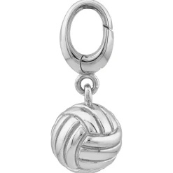 Volleyball Charm In Sterling Silver