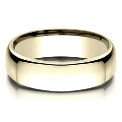 Wedding Band In 14K Gold, 6.5Mm