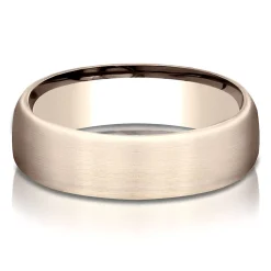 Wedding Band In 14K Rose Gold, 6.5Mm