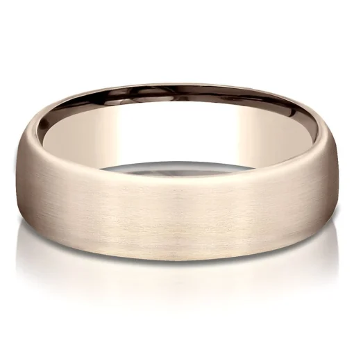 Wedding Band In 14K Rose Gold, 6.5Mm
