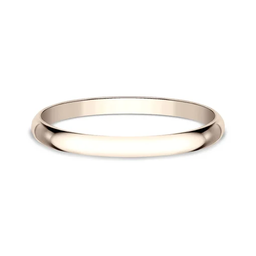 Wedding Band In 14K Rose Gold, 1Mm
