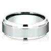 Wedding Band In 10K White Gold, 8Mm