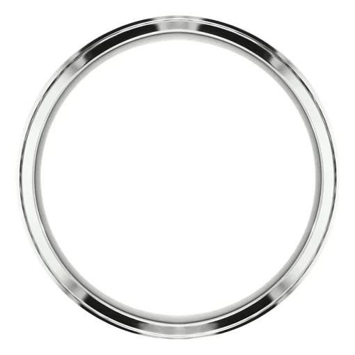 Wedding Band In 10K White Gold, 8Mm