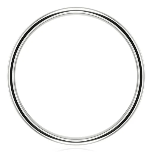 Wedding Band In 10K White Gold, 8Mm