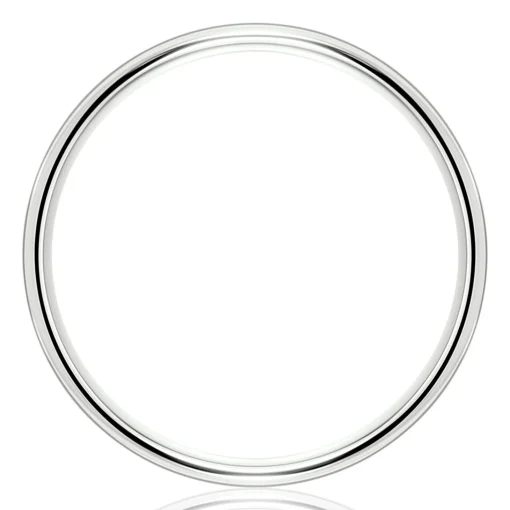 Wedding Band In 14K White Gold, 1Mm