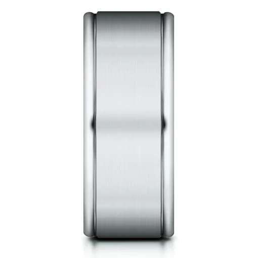 Wedding Band In 10K White Gold, 8Mm