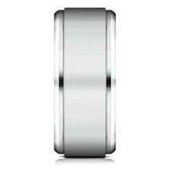Wedding Band In 10K White Gold, 8Mm