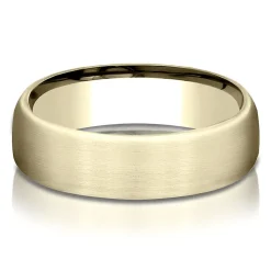 Wedding Band In 10K Yellow Gold, 6.5Mm
