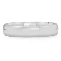 Wedding Band In Sterling Silver, 4Mm