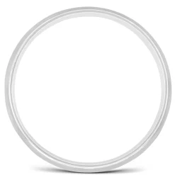 Wedding Band In White Platinum, 2Mm