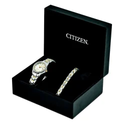Women's Watch & Bracelet Set In Two-Tone Ion-Plated Stainless Steel