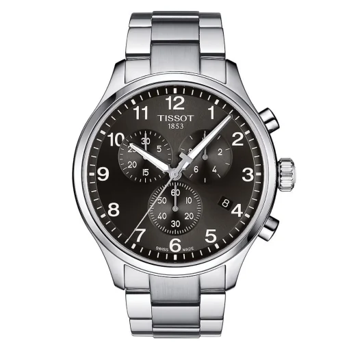 Xl Chrono Classic Black Men's Watch In Stainless Steel, 45Mm