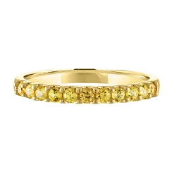 Yellow Sapphire Ring In 10K Yellow Gold