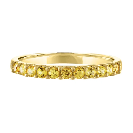 Yellow Sapphire Ring In 10K Yellow Gold